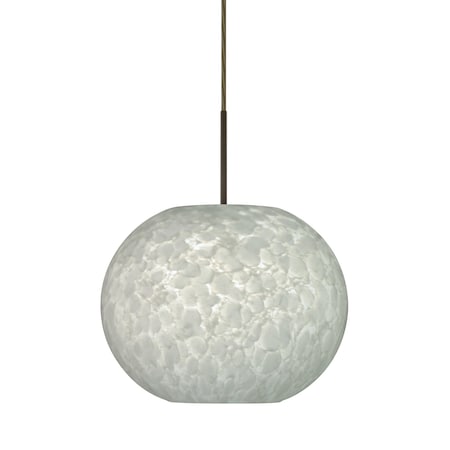 Besa Lighting Luna Cord Pendant, Carrera, Bronze Finish, 1x100W Incandescent 1JT-477619-BR
